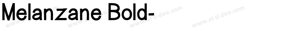 Melanzane Bold字体转换